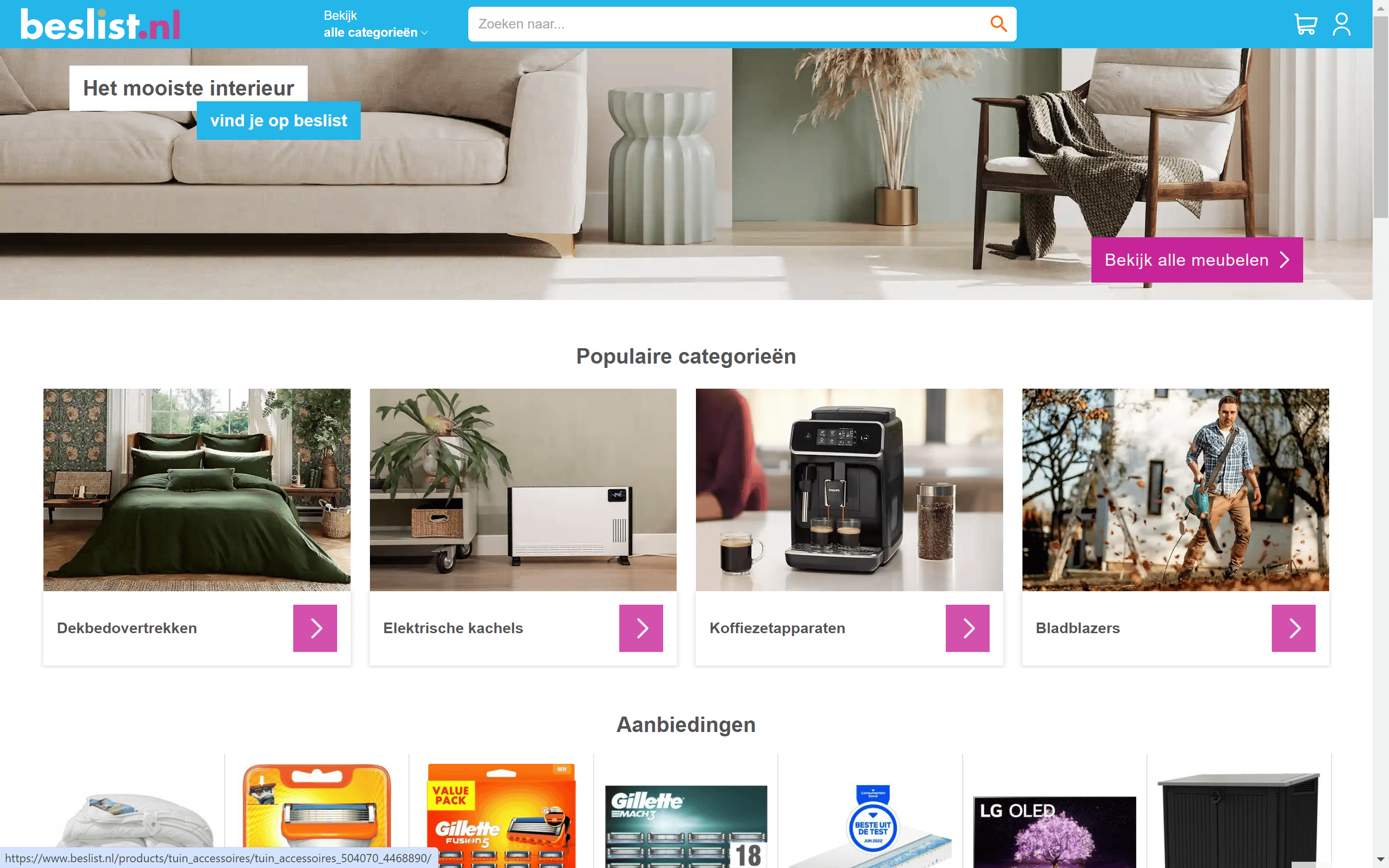 verkoop feed voorbeeld connect sign beheerde winkel