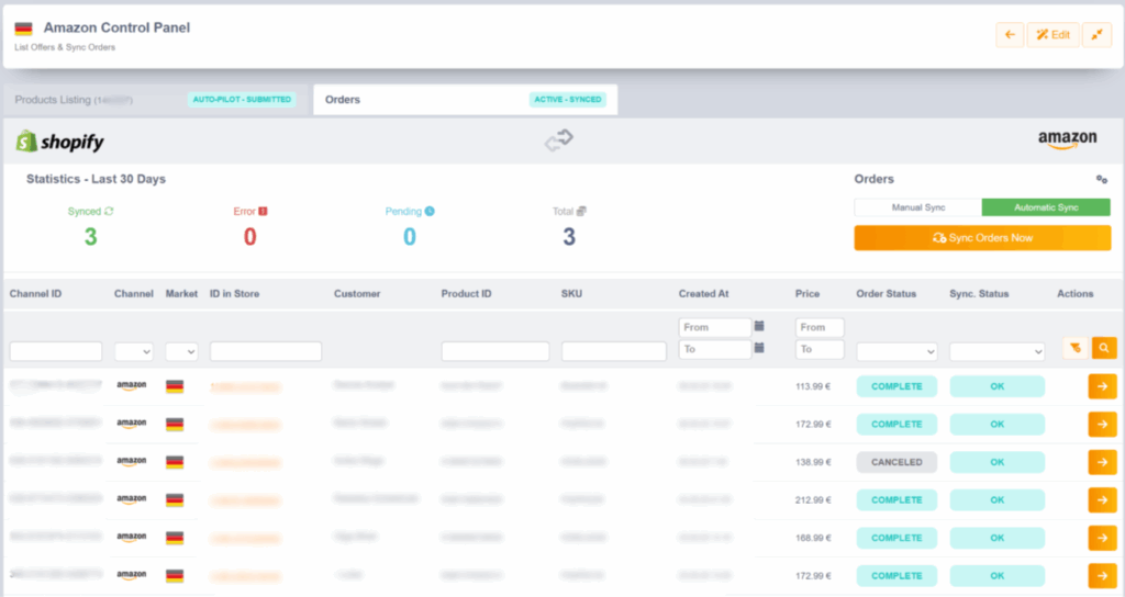 marketplace orders