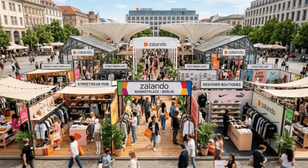 Zalando Marketplace showcasing fashion brands, lifestyle products, and partner sellers on one of Europe's leading online fashion marketplaces.
