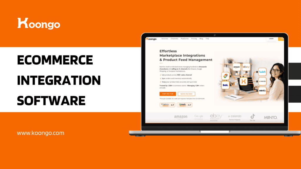 Koongo landing page