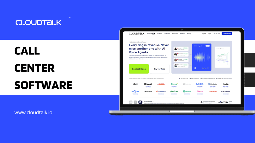 cloudtalk landing page